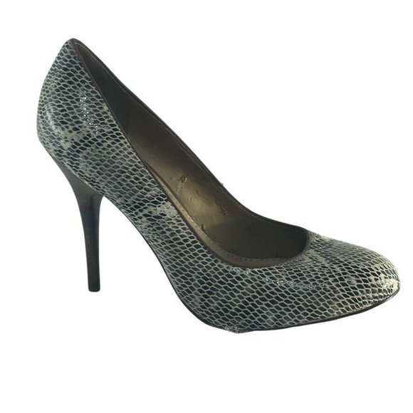B MARKOWSKY Shoes Snake Print Heels Taupe Size 6 Women's - Picture 7 of 11